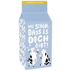 Schaumzucker-Kühe „Wie schön, dass es dich gibt!“
