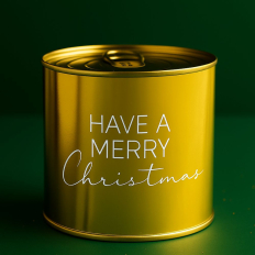 Cancake – Kuchen in der Dose „Have a merry christmas“ (Brownie)