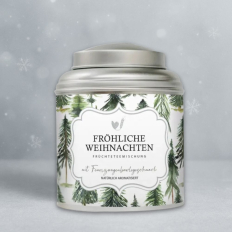 Früchteteemischung in schöner Blechdose „Fröhliche Weihnachten“