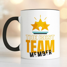 Becher – ausgefallenes Mitarbeitergeschenk – „The Best Team – Member“