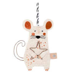 Baumschmuck Winterfreunde „Maus Mimi“ – schöner Geschenkanhänger
