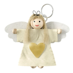 Schlüsselanhänger kleines Wichtelgeschenk – Wichtel „Engel Elfi“