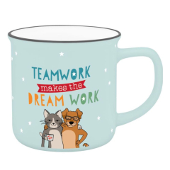 Becher “Teamwork makes the dream work“ – Lustiges Kollegengeschenk