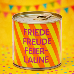 Cancake – Kuchen in der Dose „Friede Freude Feierlaune“