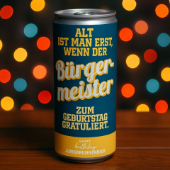 Dosenbier WENN DER BÜRGERMEISTER GRATULIERT
