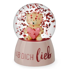 Glitzerkugel „Ich hab dich lieb“