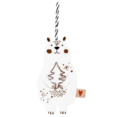 Baumschmuck Winterfreunde „Eisbär Bruno“ – schöner Geschenkanhänger
