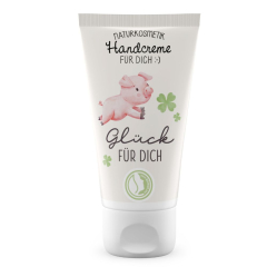 Handcreme „Glück für dich“ (Glücksschwein) - Pflegender Glücksbringer