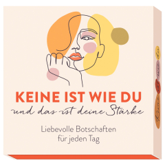 Kärtchenbox - liebevolle Botschaften Keine ist wie Du
