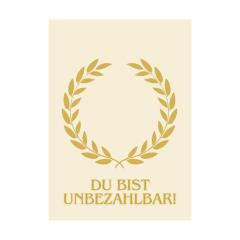 Minicard XS - DU BIST UNBEZAHLBAR!