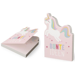 Notizblock Einhorn - Bunte Ideen