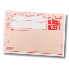 Notizblock Glücksrezept