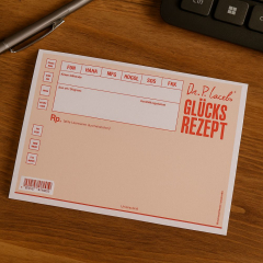 Notizblock Glücksrezept