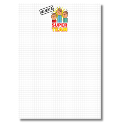 Notizblock 50 Blatt SUPER TEAM - MEMBER