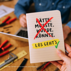 Kleines Notizheft LOS GEHT`S