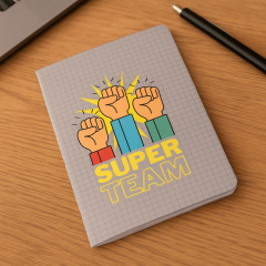 Notizheft für Mitarbeiter – Teamgeschenk „Super Team“