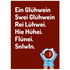 Postkarte Glühwein