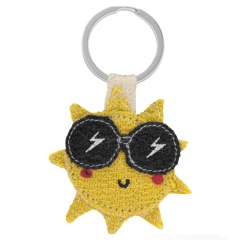 Schlüsselanhänger aus Ananas-Faser 