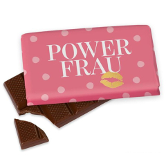 „Powerfrau“ Schokolade 40g – Kleine Aufmerksamkeit für Kollegin oder Freundin