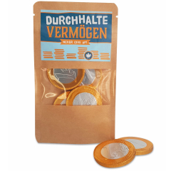 Schokoladen Münzen Durchhaltevermögen