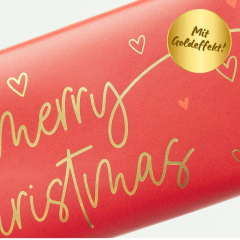 Schokolade 30g Merry Christmas - kleine Herzen
