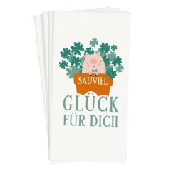 Taschentücher „Sauviel Glück für dich“